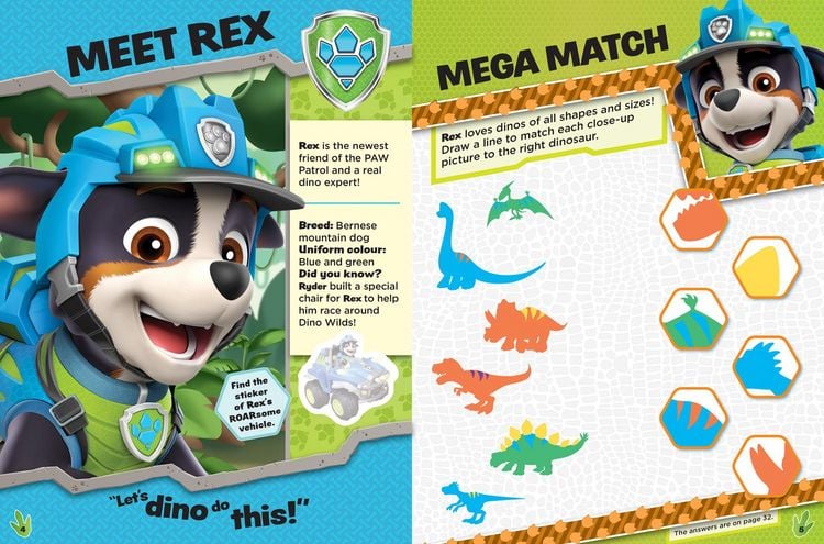 Produktbild: Paw Patrol Dinosaur Sticker Activity