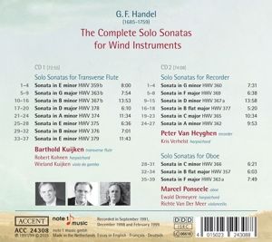 Produktbild: Handel: The Complete Sonatas for Wind Instruments