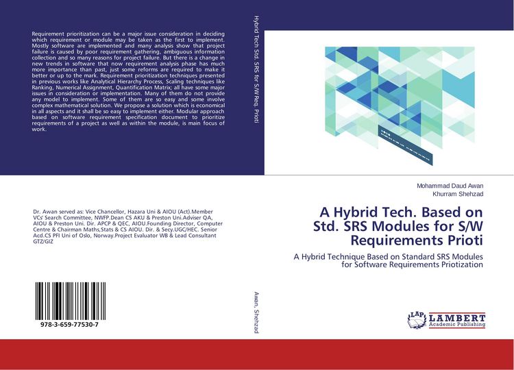 Produktbild: A Hybrid Tech. Based on Std. SRS Modules for S/W Requirements Prioti