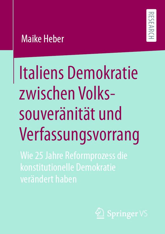 Produktbild: Italiens Demokratie zwischen Volkssouver&auml;nit&auml;t und Verfassungsvorrang