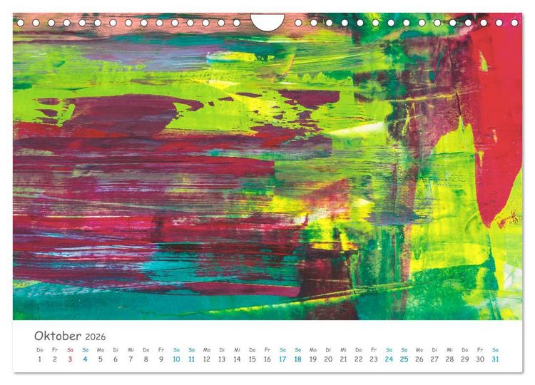 Produktbild: Colorpop - Joyful, abstract. multicolored (Wandkalender 2026 DIN A4 quer), CALVENDO Monatskalender