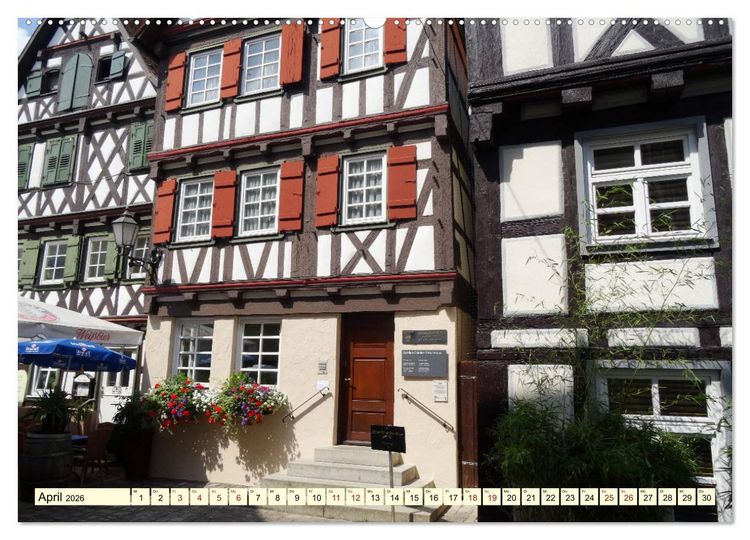 Produktbild: Unterwegs in Schorndorf (hochwertiger Premium Wandkalender 2026 DIN A2 quer), Kunstdruck in Hochglanz