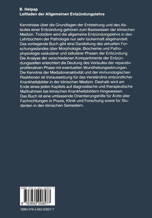 Produktbild: Leitfaden der Allgemeinen Entz&uuml;ndungslehre