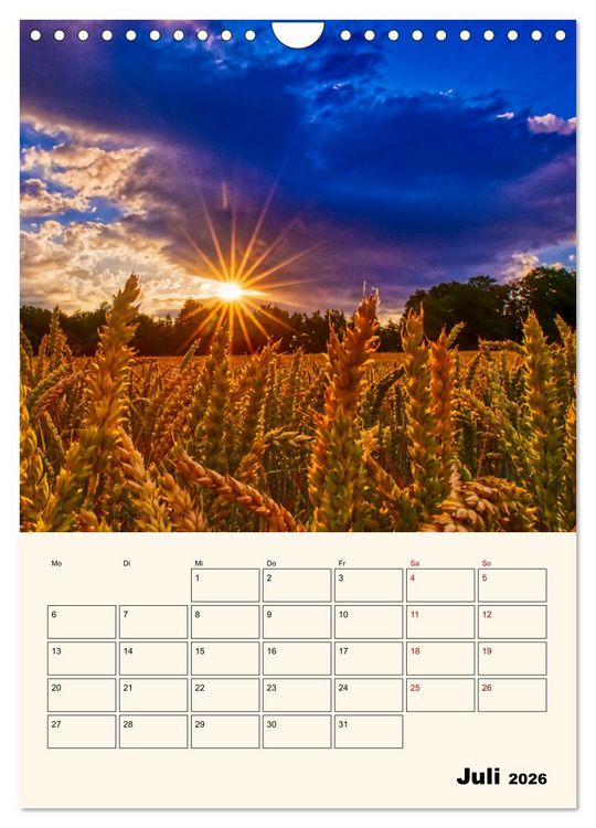 Produktbild: Deutschland. Deutsche Lande, vielf&auml;ltig und bunt (Wandkalender 2026 DIN A4 hoch), CALVENDO Monatskalender