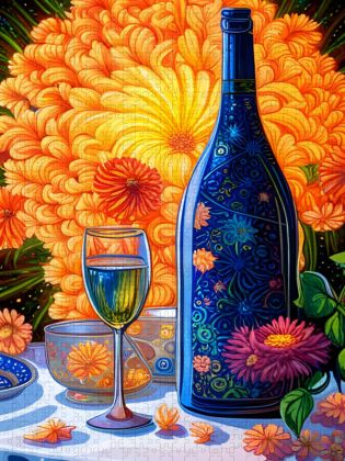 Produktbild: CALVENDO Puzzle Blumiger Jahrgang | 1000 Teile Lege-Gr&ouml;&szlig;e 64x48cm Foto-Puzzle f&uuml;r gl&uuml;ckliche Stunden