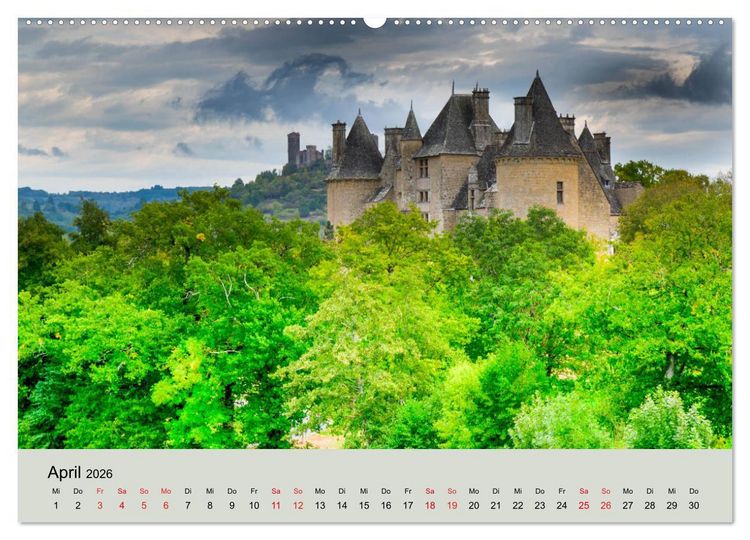 Produktbild: Frankeichs Bauwerke - Schl&ouml;ser und Burgen in der Grand Nation (Wandkalender 2026 DIN A2 quer), CALVENDO Monatskalender