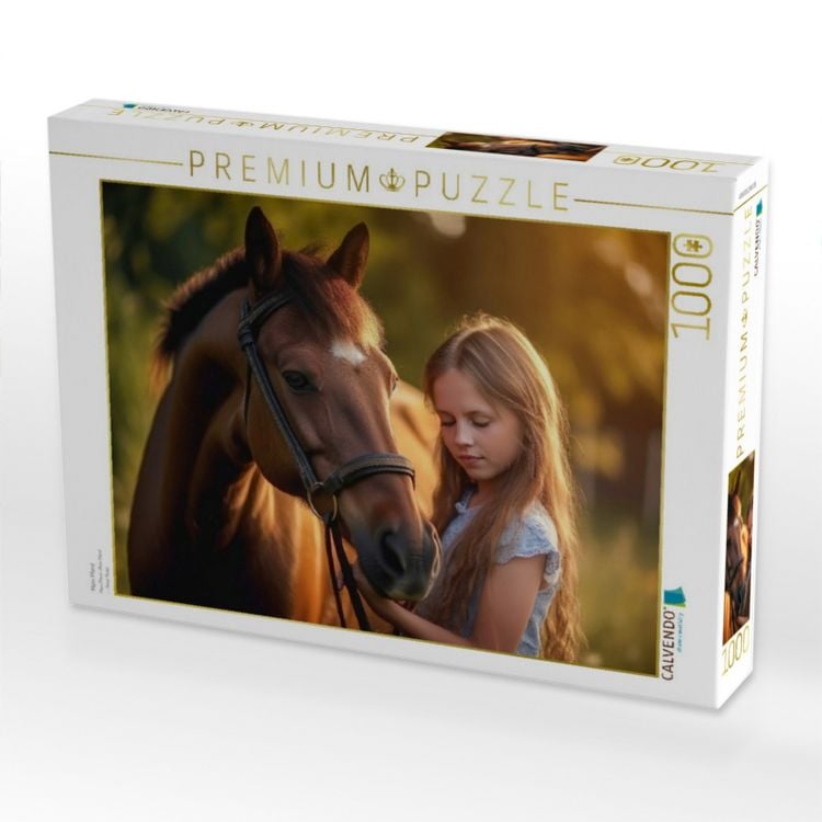 Produktbild: CALVENDO Puzzle Mein Pferd | 1000 Teile Lege-Gr&ouml;&szlig;e 64x48cm Foto-Puzzle f&uuml;r gl&uuml;ckliche Stunden