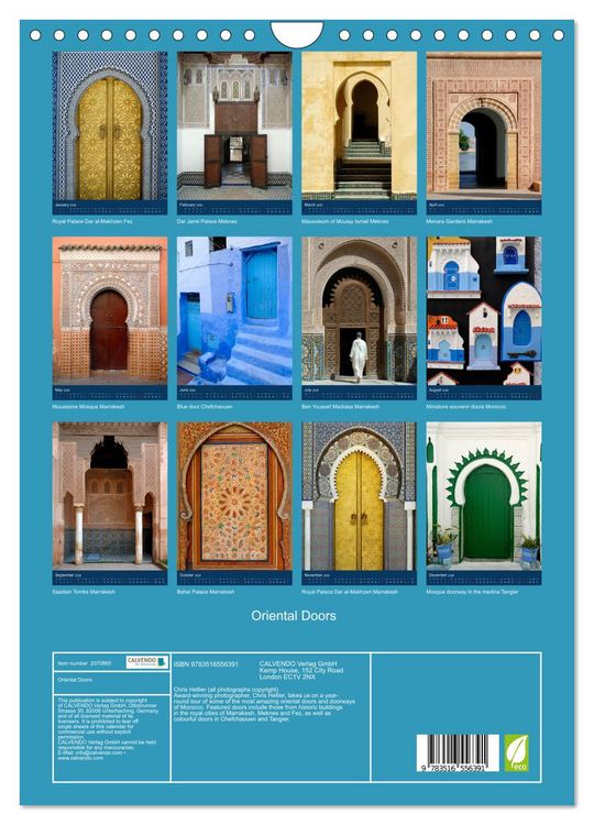 Produktbild: Oriental Doors (Wall Calendar 2026 DIN A4 portrait), CALVENDO 12 Month Wall Calendar