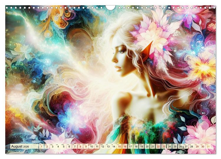 Produktbild: The flower elves Enchanting harmony (Wall Calendar 2026 DIN A3 landscape), CALVENDO 12 Month Wall Calendar