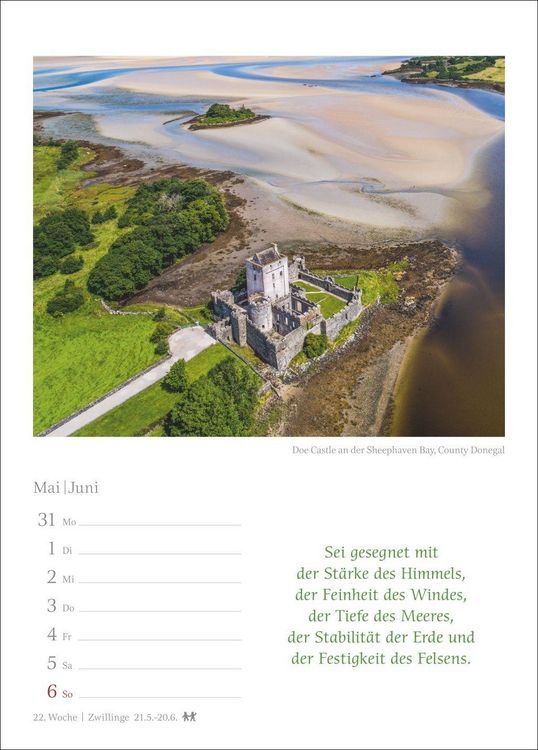 Produktbild: Irische Segensw&uuml;nsche Wochenkalender 2027 - mit Zitaten