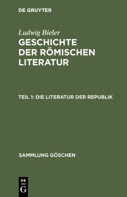 Produktbild: Die Literatur der Republik