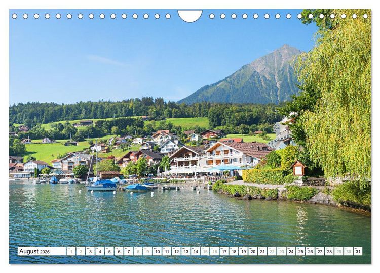 Produktbild: Faszination Berner Oberland - Thuner- und Brienzersee (Wandkalender 2026 DIN A4 quer), CALVENDO Monatskalender