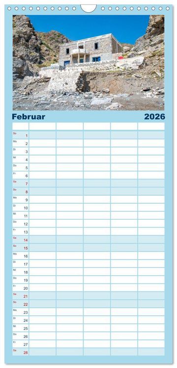Produktbild: Familienplaner 2026 - Griechenland - Zauberhaftes Kos mit 5 Spalten (Wandkalender, 21 x 45 cm) CALVENDO