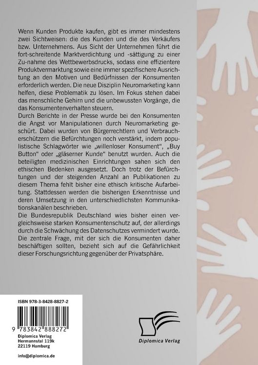 Produktbild: Konsumentenschutz - ein aussterbender Begriff?: Untersuchung des Gefahrenpotenzials durch Neuromarketing