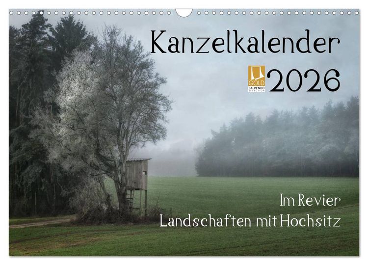 Produktbild: Kanzelkalender 2026 (Wandkalender 2026 DIN A3 quer), CALVENDO Monatskalender