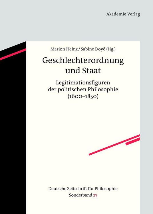 Produktbild: Geschlechterordnung und Staat