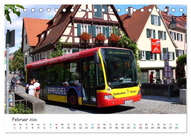 Produktbild: Omnibusse von heute und fr&uuml;her (Tischkalender 2026 DIN A5 quer), CALVENDO Monatskalender