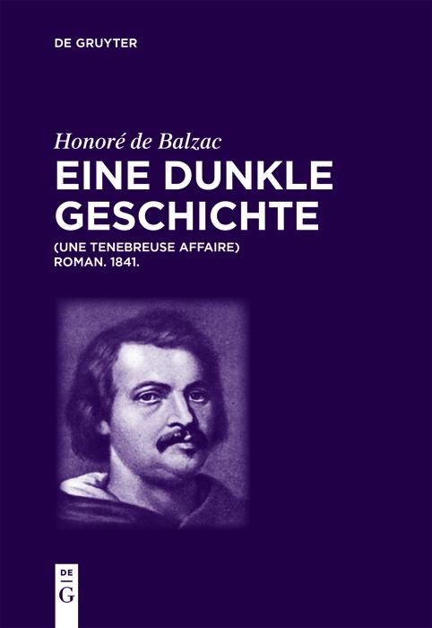 Produktbild: Honor&eacute; de Balzac, Eine dunkle Geschichte
