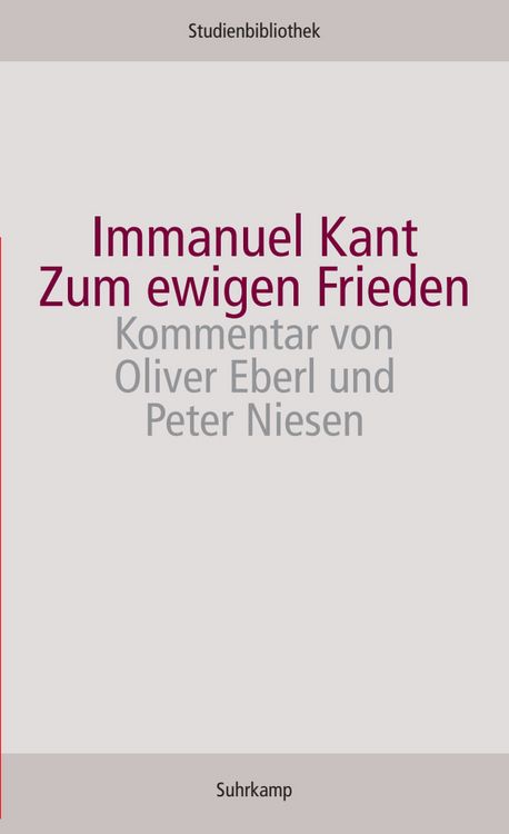 Produktbild: Zum ewigen Frieden