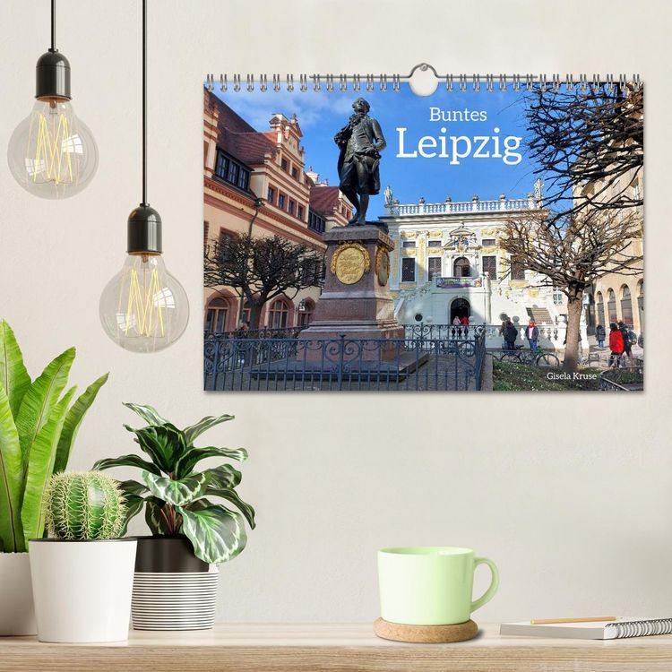 Produktbild: Buntes Leipzig (Wandkalender 2026 DIN A4 quer), CALVENDO Monatskalender