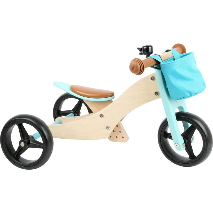 Produktbild: Small Foot Laufr&auml;der Laufrad-Trike 2 in 1 T&uuml;rkis