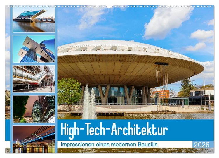 Produktbild: High-Tech-Architektur - Impressionen eines modernen Baustils (Wandkalender 2026 DIN A2 quer), CALVENDO Monatskalender