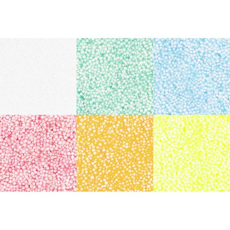 Produktbild: Creativ Company Foam Clay Glitter, Pastellfarben, 6x14g
