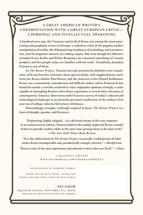 Produktbild: Franzen, J: Kraus Project