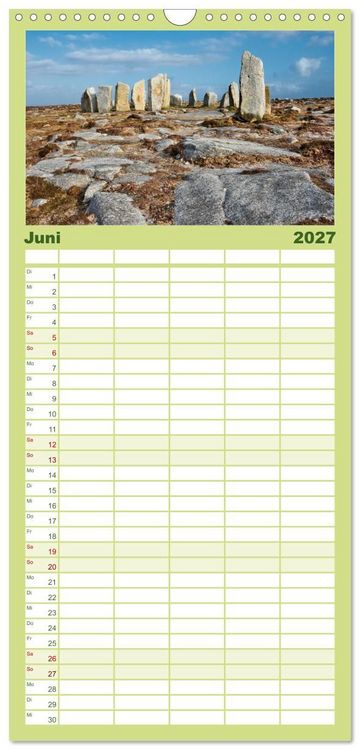 Produktbild: Familienplaner 2027 - Mystisches Irland mit 5 Spalten (Wandkalender, 21 x 45 cm) CALVENDO
