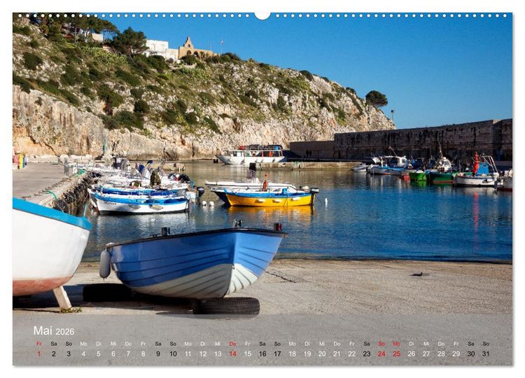 Produktbild: Der K&uuml;ste entlang im Salento (Wandkalender 2026 DIN A2 quer), CALVENDO Monatskalender