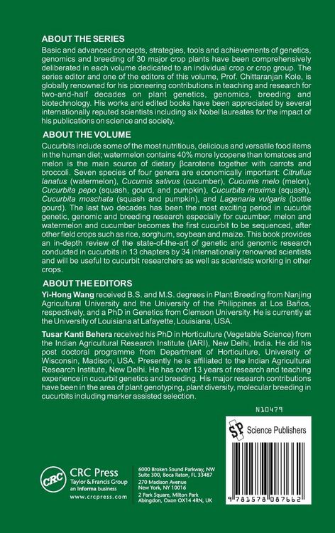 Produktbild: Genetics, Genomics and Breeding of Cucurbits