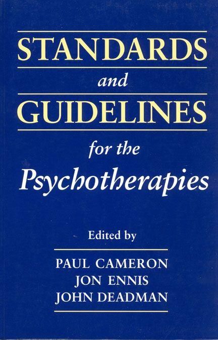 Produktbild: Standards and Guidelines for the Psychotherapies