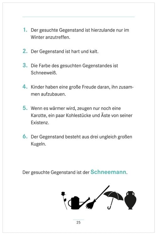 Produktbild: Umschreibungen Gegenstände. Gedächtnistraining und Rate-Spiel für Senioren. Auch mit Demenz.