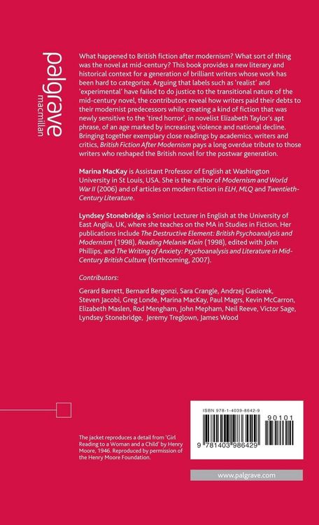 Produktbild: British Fiction After Modernism