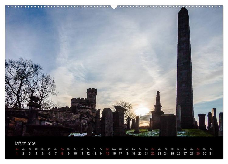Produktbild: EDINBURGH. Blick. Licht. Wetter. (Wandkalender 2026 DIN A2 quer), CALVENDO Monatskalender