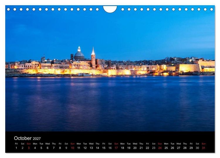 Produktbild: Malta. The sunny island full of charm. (Wall Calendar 2027 DIN A4 landscape), CALVENDO 12 Month Wall Calendar