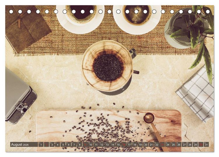Produktbild: Auf einen Kaffee? (Tischkalender 2026 DIN A5 quer), CALVENDO Monatskalender
