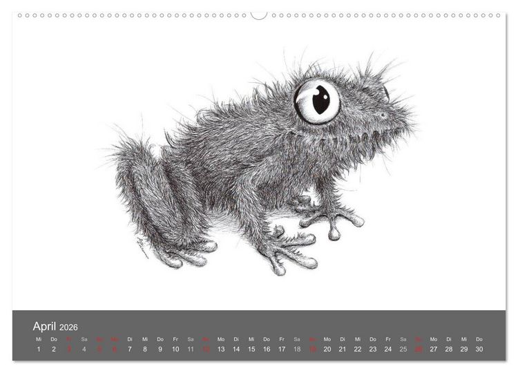 Produktbild: TIERONISCH (hochwertiger Premium Wandkalender 2026 DIN A2 quer), Kunstdruck in Hochglanz