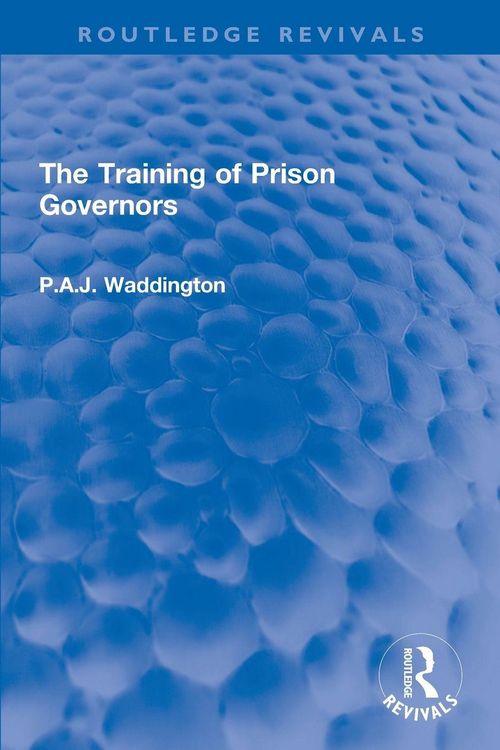 Produktbild: The Training of Prison Governors
