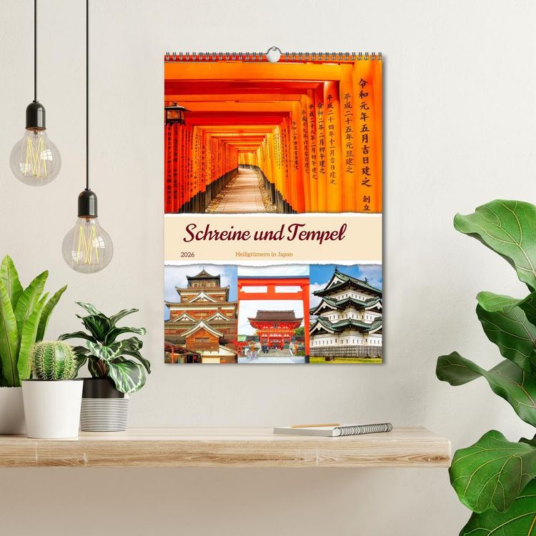 Produktbild: Schreine und Tempel - Heiligt&uuml;mern in Japan (Wandkalender 2026 DIN A3 hoch), CALVENDO Monatskalender