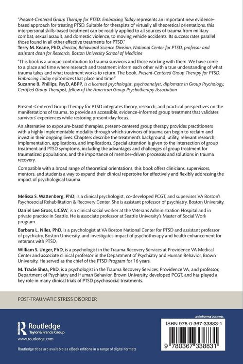 Produktbild: Present-Centered Group Therapy for PTSD