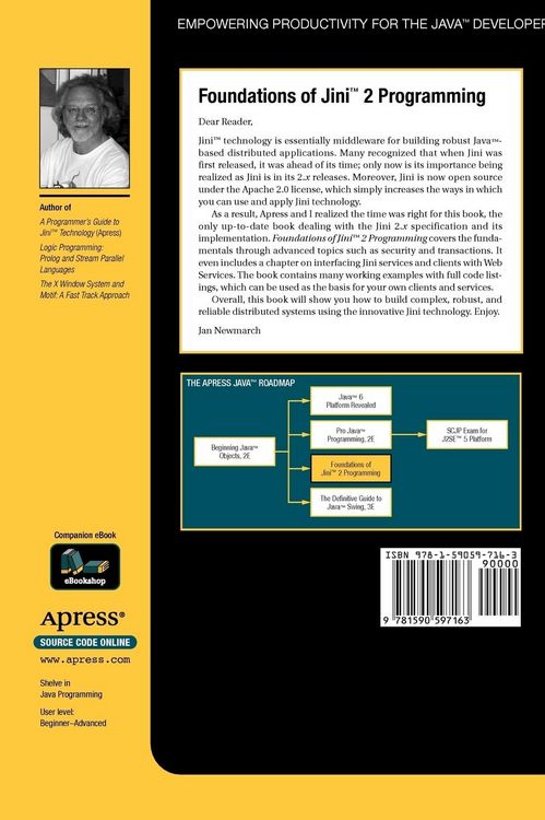 Produktbild: Foundations of Jini 2 Programming