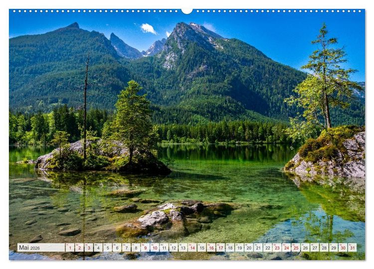 Produktbild: Bayerisches Alpenparadies (hochwertiger Premium Wandkalender 2026 DIN A2 quer), Kunstdruck in Hochglanz