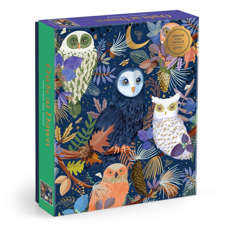 Produktbild: Owls At Dawn 1000 Piece Foil Puzzle