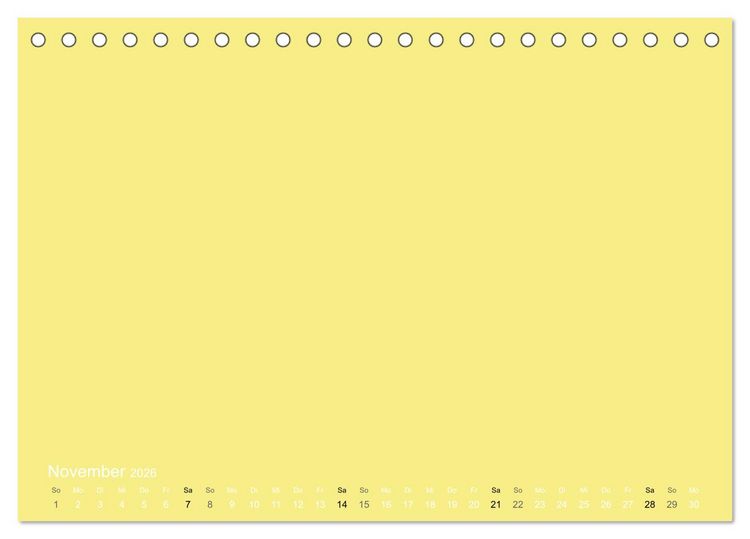 Produktbild: Bastelkalender - Gelb (Tischkalender 2026 DIN A5 quer), CALVENDO Monatskalender