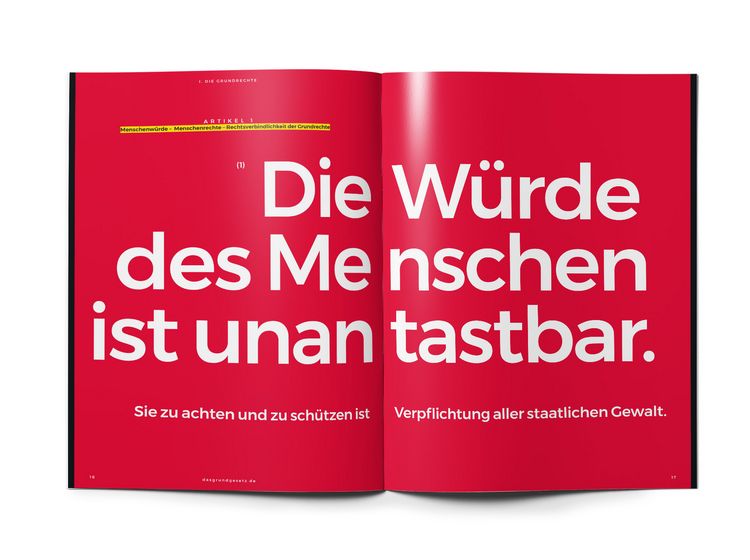 Produktbild: Das Grundgesetz als Magazin