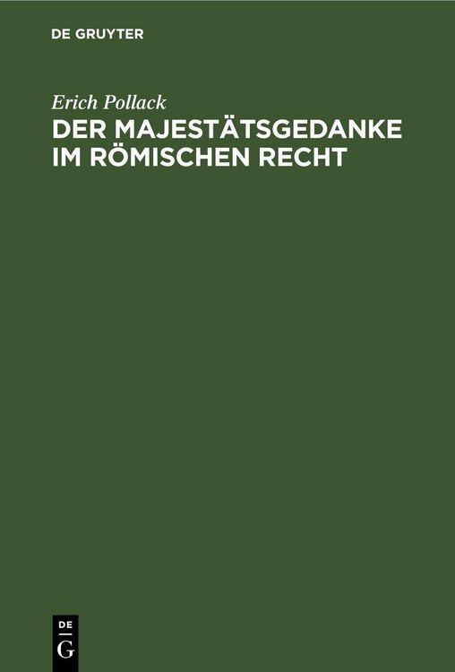 Produktbild: Der Majest&auml;tsgedanke im r&ouml;mischen Recht