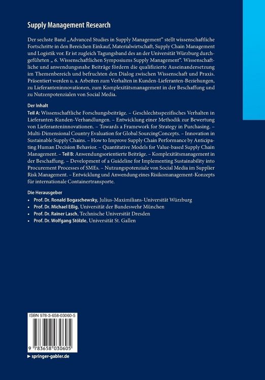 Produktbild: Supply Management Research