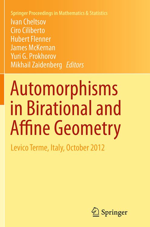 Produktbild: Automorphisms in Birational and Affine Geometry