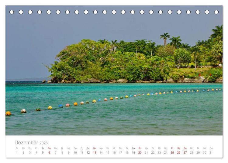Produktbild: JAMAIKA Reggae, Rastafari und paradiesische Natur. (Tischkalender 2026 DIN A5 quer), CALVENDO Monatskalender